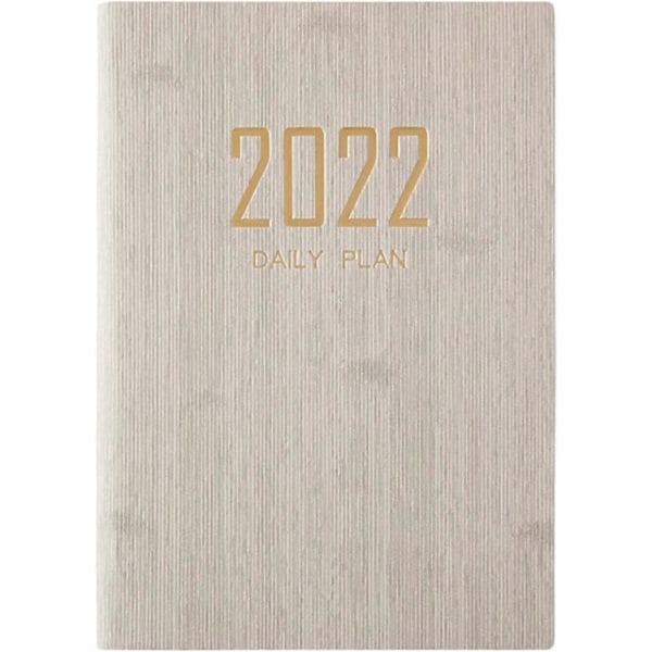 2022 Kalenteri - Viikoittainen & Kuukausittainen kalenteri tammikuusta 2022 joulukuuhun 2022, Abstrakti akvarelli hyvinvointiteema - Klassinen kalenteri (Beige)