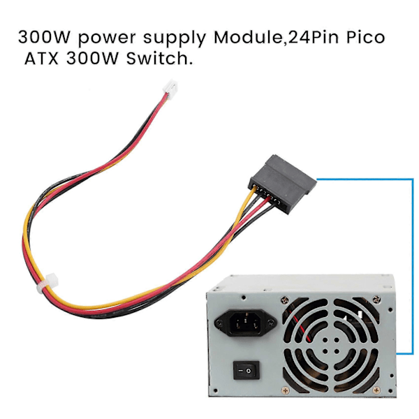 PCI-E 6PIN Sisääntulo DC 12V 300W PICO ATX Kytkin PSU Virtalähdemoduuli