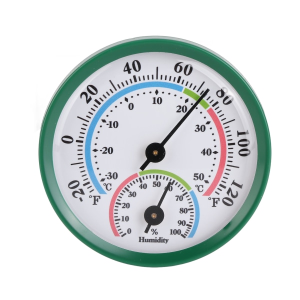 Mini pekertype termometer hygrometer innendørs temperatur fuktighet måler monitor måler TH103B grønt skallfarge ansikt