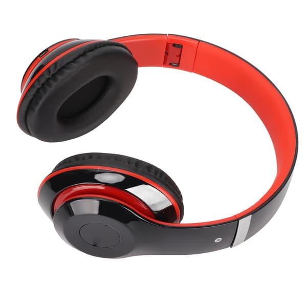 S6 HIFI Stereo Headset Bluetooth Headset Foldable Music Headset med mikrofon til mobiltelefon tablet rød
