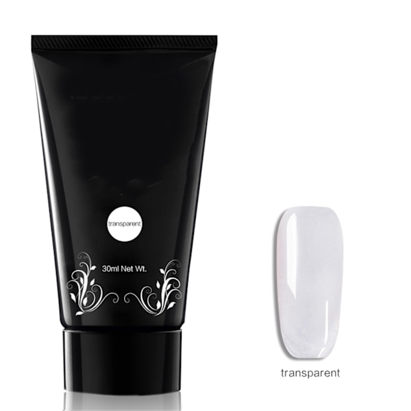 30ml Nopea Kynsienpidennyysgeeli Helppo Poistaa Manikyyri UV-geelilisävaruste (Läpinäkyvä)