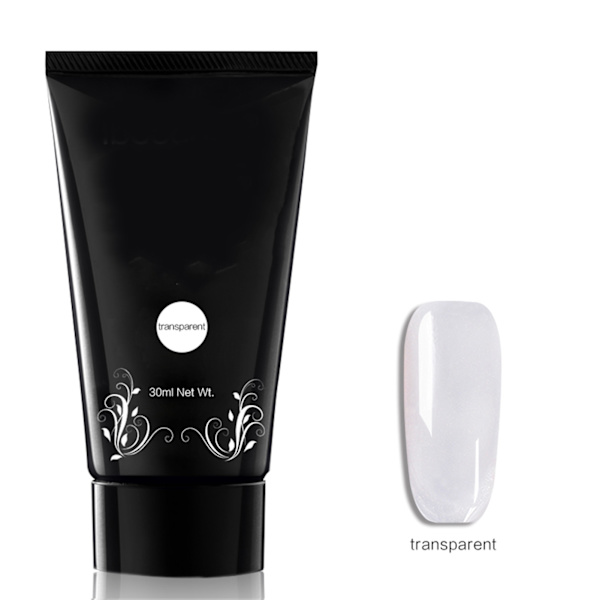 30ml Snabb Nagelförlängningsgel Lätt att Ta Bort Manikyr UV Gel Tillbehör (Transparent)