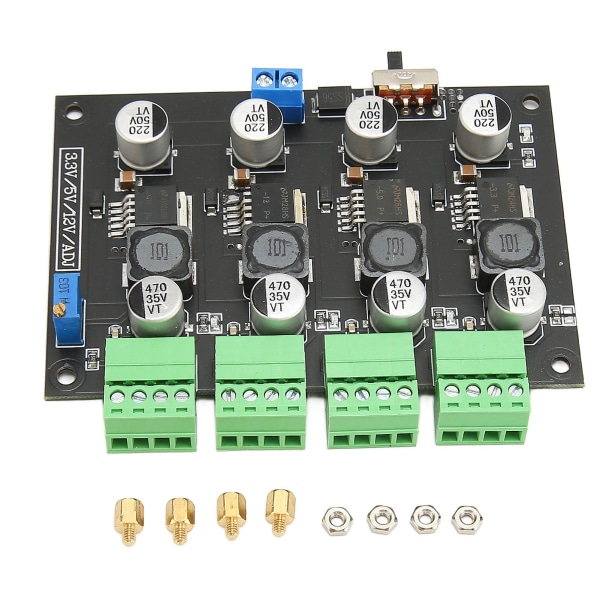 LM 2596 Multi Channel Switching Power Supply Module 3,3V 5V 12V ADJ Justerbar Voltage Output Power Supply Module