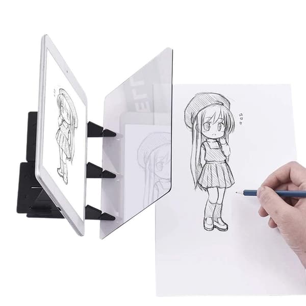 Ritlinjeplatta Bärbar Bildprojektor Reflektor Anime Skiss Ritbräda för Vuxna och Barn