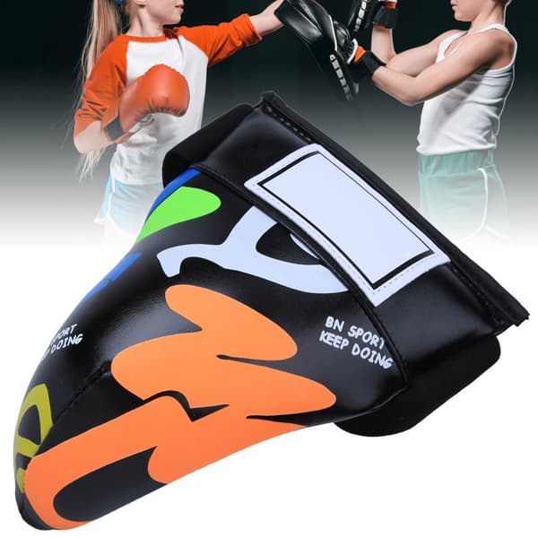BN FIGHT Graffiti Barn Jockstrap Ljumsk Skydd Utrustning för Boxning Sanda Taekwondo Träning svart