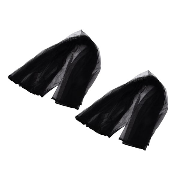 2 stk Tulle Elegant Stil Lyse Farger Komfortabel Lett Vekt Bryllup Dekorative Tilbehør for BursdagSvart