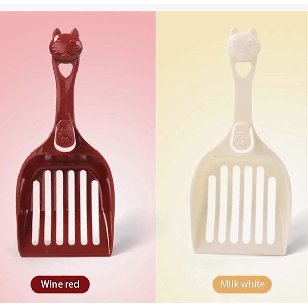 Set med 2 stora plastspadar för katter