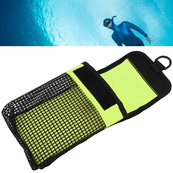 BG-984 Scuba Diving Gear Bag Bærbar Letvægts Mesh Undervands Opbevaring Bære TaskeFluorescerende grøn