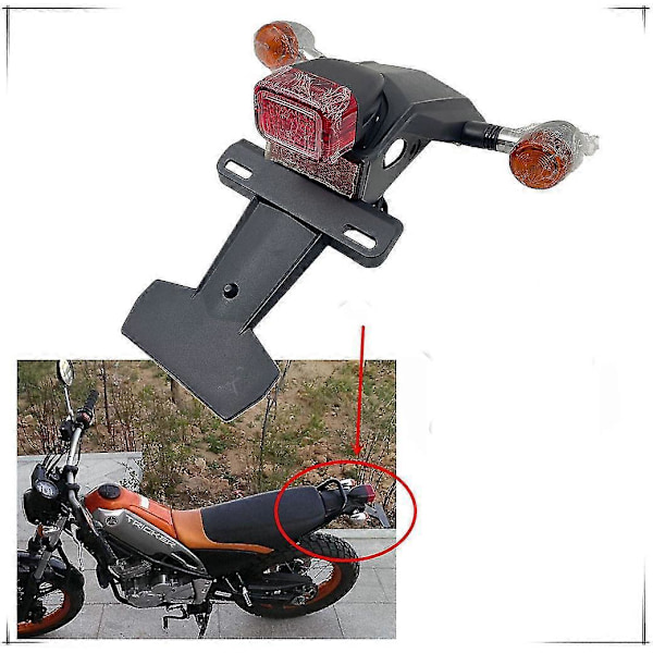 Til Yamaha Xg250 Xg 250 Tricker Blinklys Bagskærm Stænkskærm Nummerplade Baglygte Støtte Blinklysholder Zekai