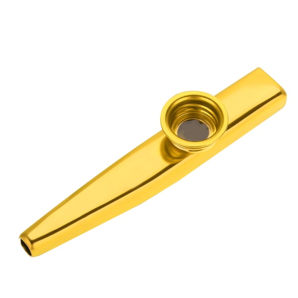 Slitstark metall Kazoo Flute Mouth Music Instrument Accessory (guld)