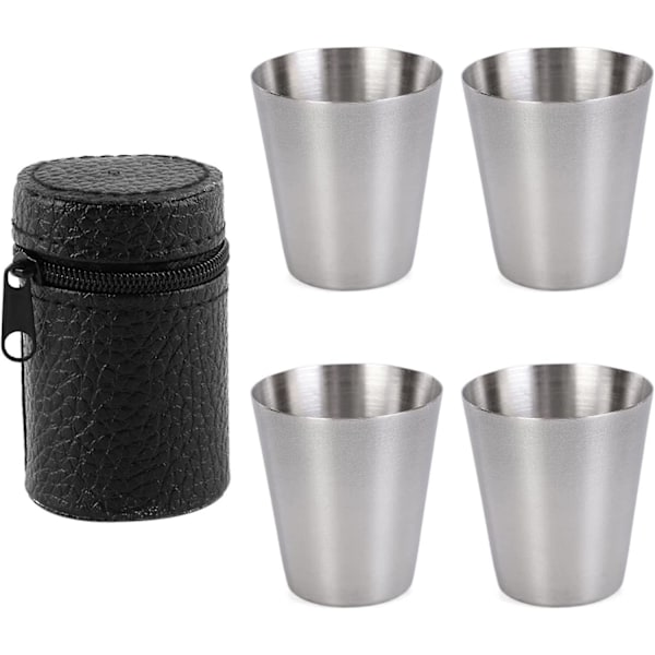 Vinglasset Hip Bottle i rostfritt stål, stapelbart, bärbart, metallkopp