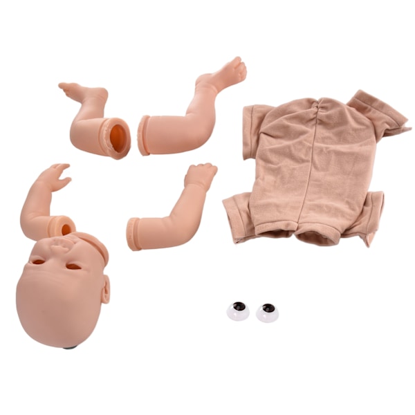 21 tums Reborn docka kit mjuk vinyl simulerad DIY omålad docka delar mögel tillbehör för barn