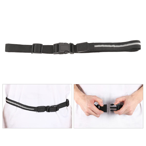 7 färger polyester LED reflexbälte lysande midjeband för nattcykling klättring