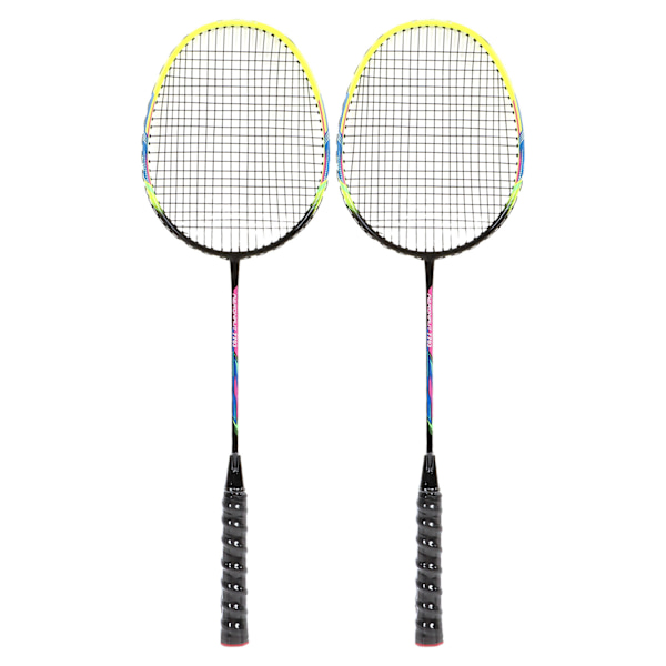 1 par grønne badmintonketsjere - moderigtigt, letvægtsgreb, komfortabelt greb, skridsikkert badmintonketsjer