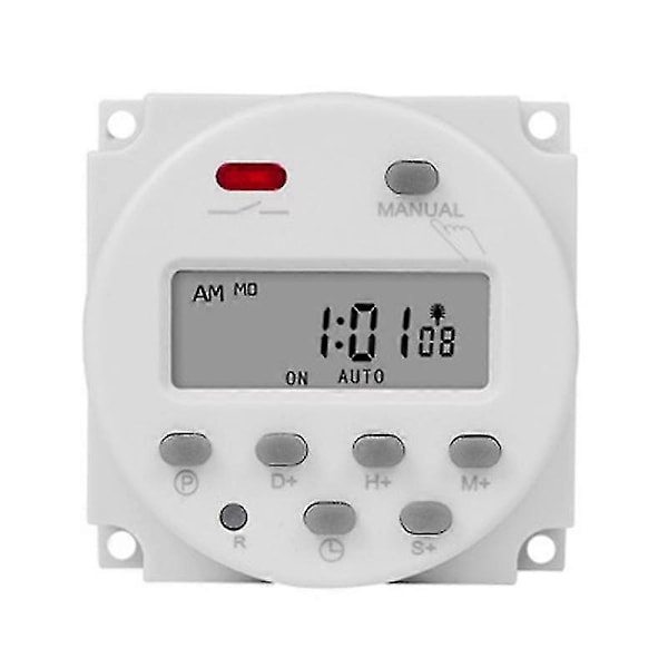 Sinotimer 1 sekunnin välein 12 V digitaalinen LCD-ajastinkytkin 7 päivän viikoittain ohjelmoitava aika rele Prog-B17