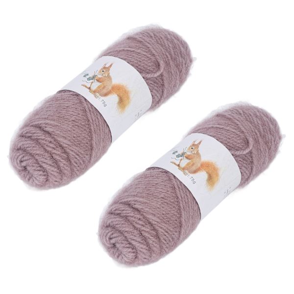 2st Virkgarn Handstickat Gör-det-själv-produktion Medium Grovt Helt enkelt Mjukt Garn Kamel Bomullsgarn för Handske Tröja Scarf