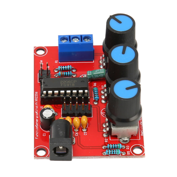 2st signalgeneratorsats sinustriangel fyrkantig utgång 1Hz‑1MHz 9‑12V DC-ingångsfunktion Signalgenerator med case