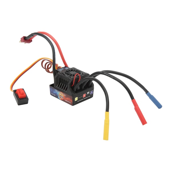 HOBBYFANS ESC Elektrisk Hastighetsregulator Vattentät 80A Borstlös ESC för 1/8 1/10 RC Bil