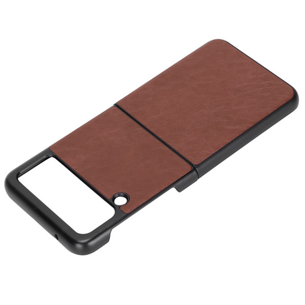 Läderfodral för Samsung Galaxy Z Flip 3 Mobiltelefon Anti Scratch Shockproof CoverBrun