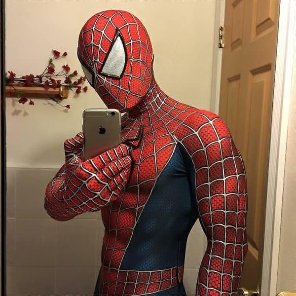 Raimi Spider Man Voksen Jumpsuit Cosplay Kostume Fest Gave S