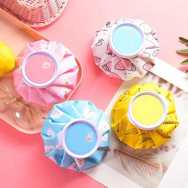 Ice Bag Mini Cute Cartoon Blomstertrykt Kold Varm Brug Ice Pack Taske til hjemmet Sommer Type 4