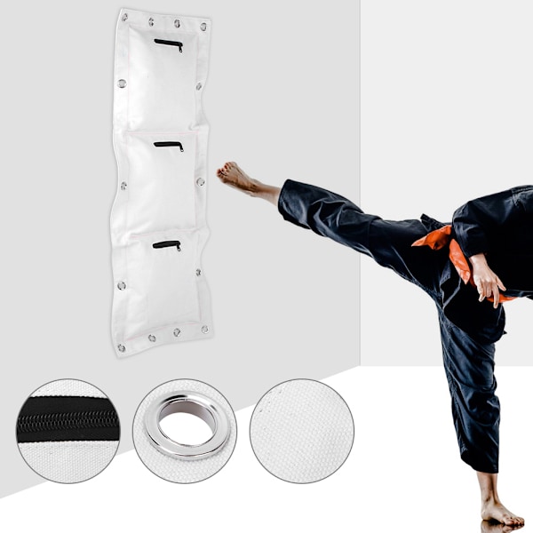 Wing Chun væg lærred punch tom sand taske mål med lynlås til boksning Muay Thai SandaTriple taske