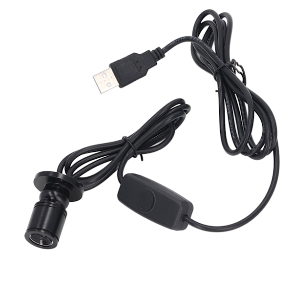 5V Mini Spot Lights Lysende USB Dæmpbar LED Spotlight med 6,6ft Kabel til Vitrine Smykkeskab Veranda Positiv Hvid 6000K