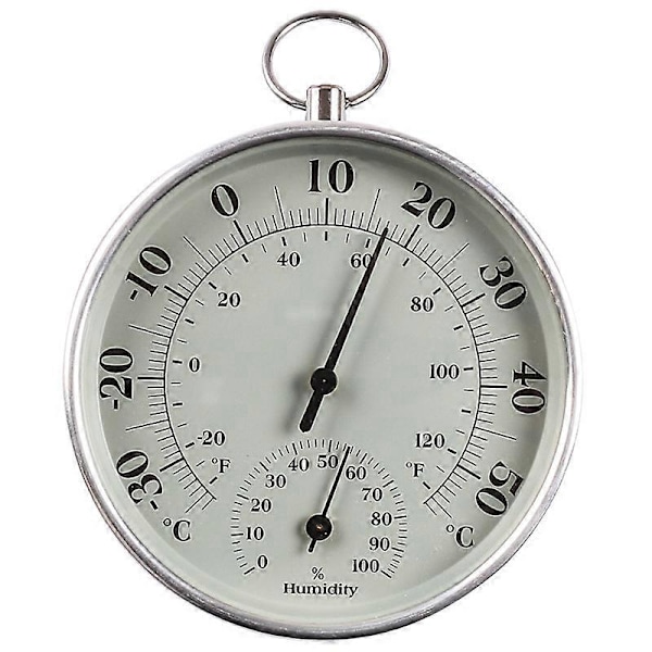Indendørs Udendørs Termometer 10cm Fugtighedstermometer Indendørs Udendørs Lufttemperatur Monitor Aircondition Fugtighedstermometer Målerindikatorer