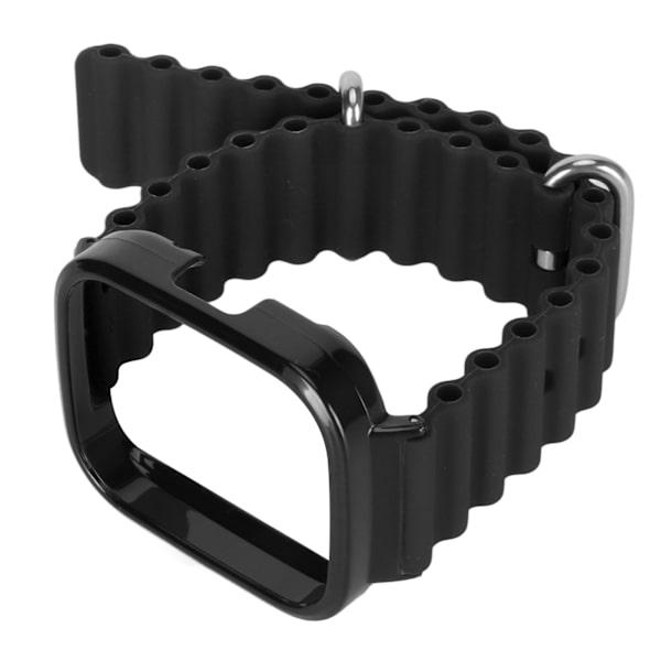 2 in 1 vaihtokellon watch Redmi Watch 3:lle silikonisäädettävä watch ranneke case suojakuorella