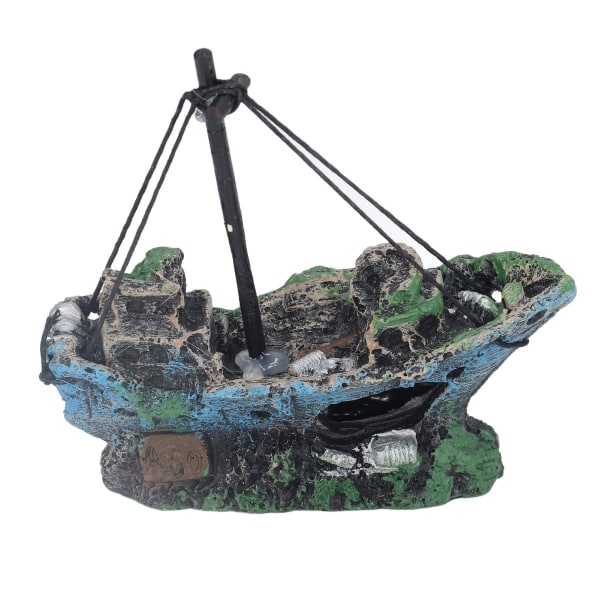 Akvarium Sea Rover Ornament Høy Simulering Fisker Hiding Cave Syntetisk harpiks for Home Fish Tank