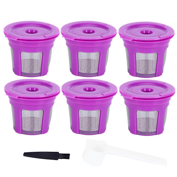 Kaffekapselborste Sked Set Återanvändbar Kaffetillverkningsfilterkopp för KEURIG 2.0 1.06Pcs