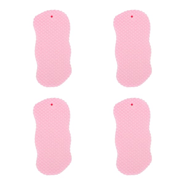 3D badesvamp eksfolierende blød elastisk smertefri brusesvamp til voksne baby 4 stk.