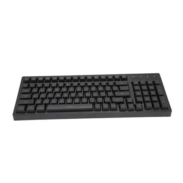 2.4G tastatur mus kombination 96 taster 1000 1600 2400DPI strømbesparende tilstand RGB baggrundsbelyst opladelig pc tastatur mus til hjemmet