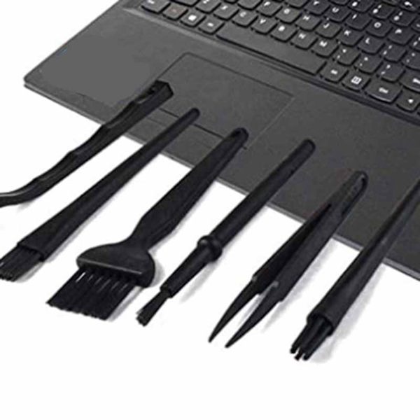 12 stk. computers rengøringsbørste sæt mini computer tastatur rengøringsværktøjssæt med pincet til computer mobiltelefon