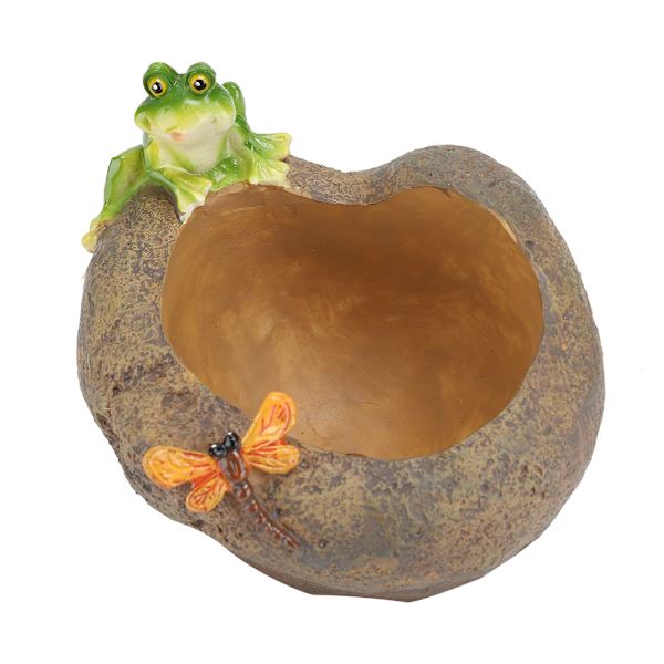 Mini Resin Tegneserie Dyr Blomsterpot Dekoration Desktop Sukkulente Plante Pot Ornament Frø Fangst