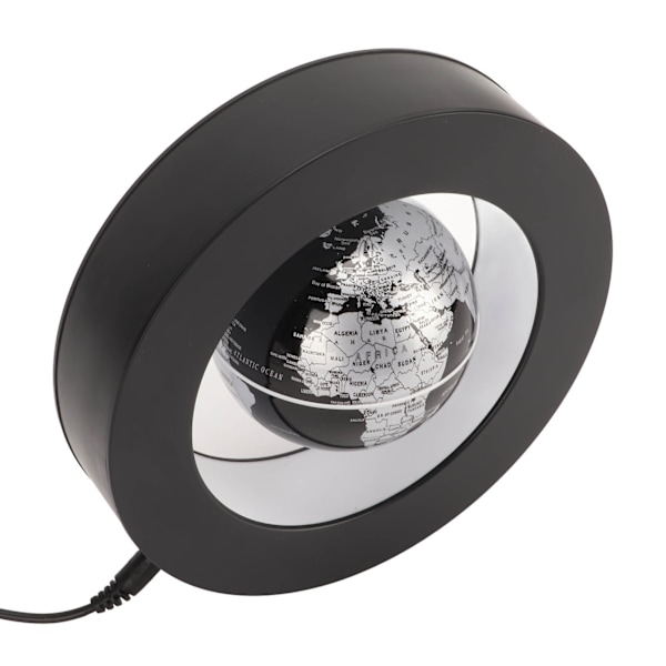 Magnetisk svevende globus innebygd LED-lys magnetisk svevende globus verdenskart ornament for kontorbord hjem AU-plugg 100‑240V