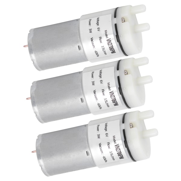 3st mikro vattenpump mini dränkbar motor akvarium lufttillbehör DC6V VN2706PM