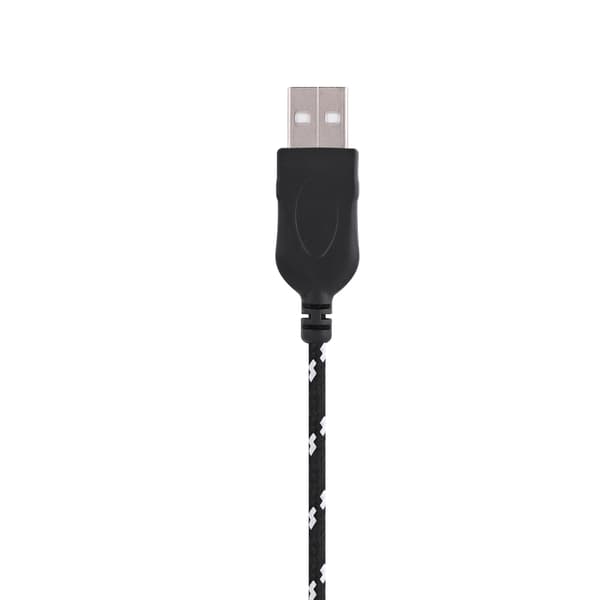 2,2 meter USB-kabel ledningsudskiftning til Steelseries kana mus Sort+Hvid