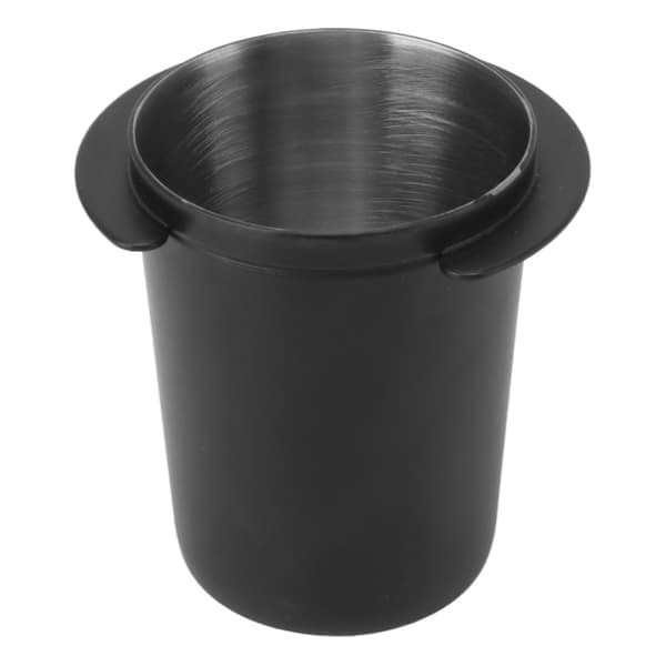 Kaffedoseringskopp i rustfritt stål Universal svart pulverfeste for kaffemaskin 51 mm