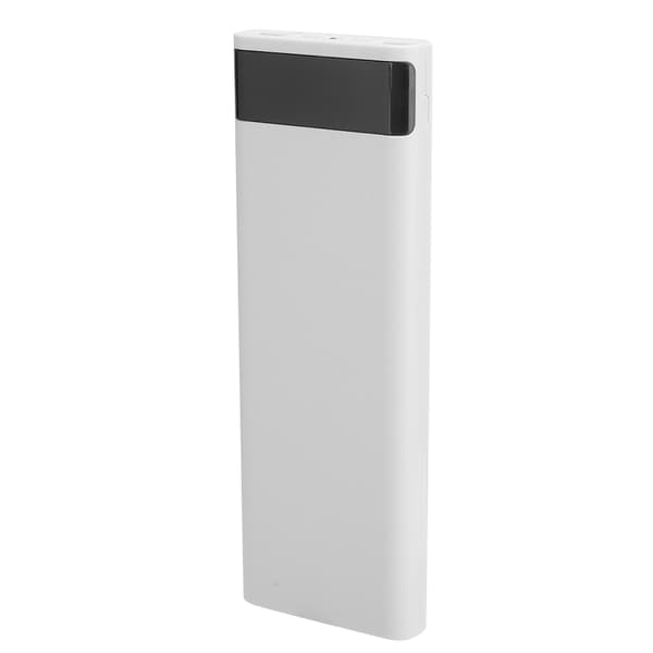 10x18650 Batterikasse Bærbar Strømkilde Ingen Svejsning Jacking DIY Power Bank Shell Kit Tilbehør hvid