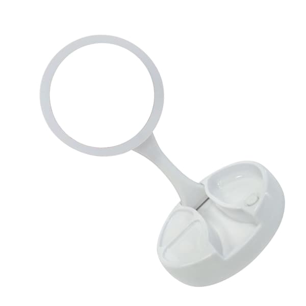 Dobbeltsidet makeup-spejl LED-lys op foldbart justerbart kosmetisk bordplade batteriopladningsspejl