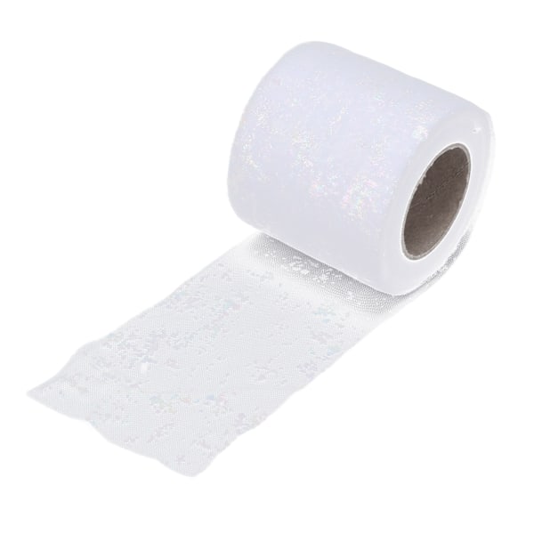 Tulletyg DIY-hantverk Slitstyrka Symfoni Polyester Lätt Bärbar Tulle Rullar 6cm Blekmedel