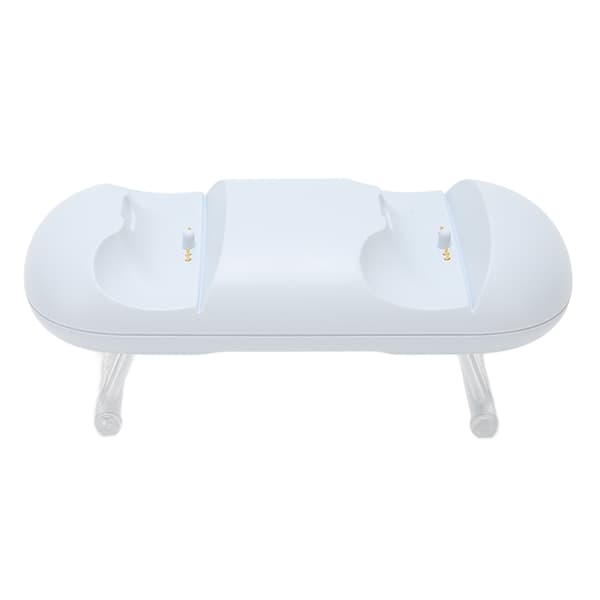 Controller-ladestation hurtig opladning LED-indikator Multi-beskyttelse Dobbelt opladningsdock til PS5 Hvid