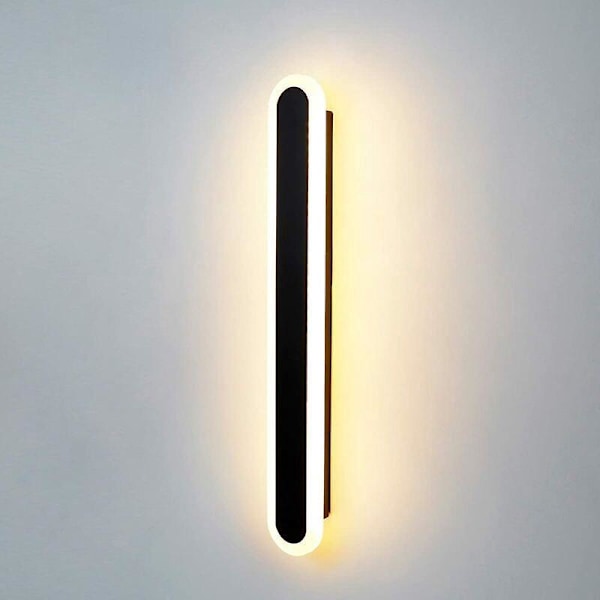 LED Lang Væglampe, 40CM 15W Indendørs Væglampe, 3 Farve Dæmpning Lys RA≥85 Moderne Væglampe, Design Væglampe til Soveværelse Stue Trappe Gang AC17