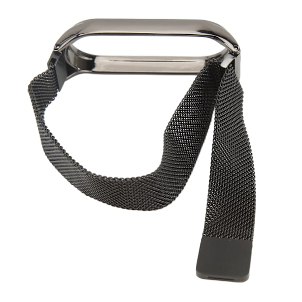 Klokkestropp for Xiaomi Smartwatch 304 Rustfritt Stål Klokkebånd Erstatning Metall Armbånd Magnetisk Svart for Mi Band 6 5 4 3