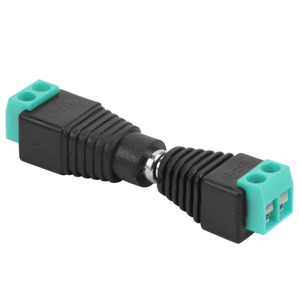 5,5x2,1 mm DC-strømstik han hun CCTV-strømadaptere til kamera eller LED-lampe grøn