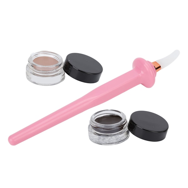 4 kpl silikoninen eyeliner-aplikaattorisarja vedenpitävä eyeliner ammattimainen eyeliner-meikkityökalu vaaleanpunainen