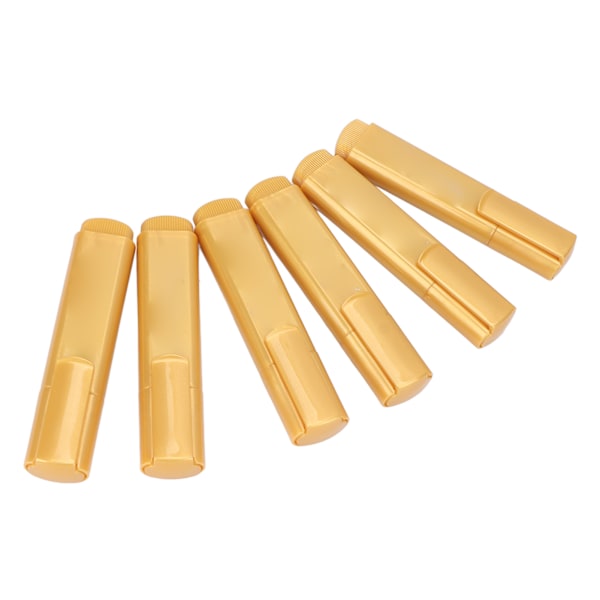 6 st Markeringspennor Miljövänlig Blank Delikat Guld Färg Metallic Glitter Markeringspenna