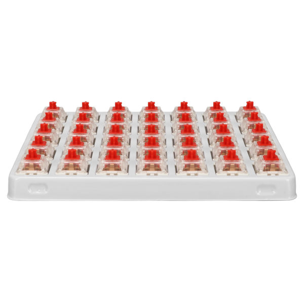 35 stk rød bryter forhåndssmurt 3 pins lineær RGB SMD-bryter kompatibel for Cherry MX-brytere for mekaniske tastaturer