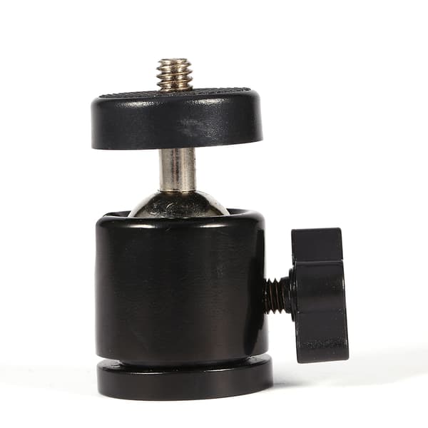 Nytt 360° Mini Kulehode Brakettfeste For 1/4\" Kamerastativ & 3/8\" Blitsfeste